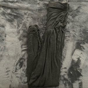 Strapless jumpsuit grey